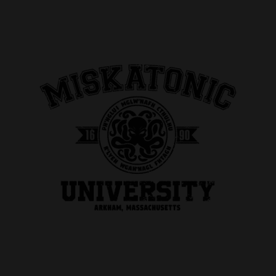 Miskatonic University Black T-Shirt Official Haikyuu Merch