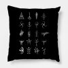 Bloodborne Caryll Runes Throw Pillow Official Haikyuu Merch