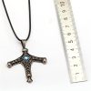 J store Game Souvenir choker women men Bloodborne Saw Hunter Badge Cross vintage Pendant Rope Necklace 3 - Bloodborne Store