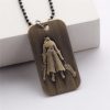 Vintage Bloodborne Hunter with Weapon Engraved Pendant Necklace for Men PS4 Military Necklace Dog Tag Fans 1 - Bloodborne Store