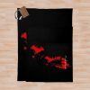 Blood-Borne Splatter Kanji Throw Blanket Official Bloodborne Merch