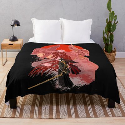 Bloodborne Game Malenia The Goddess Blade Throw Blanket Official Bloodborne Merch