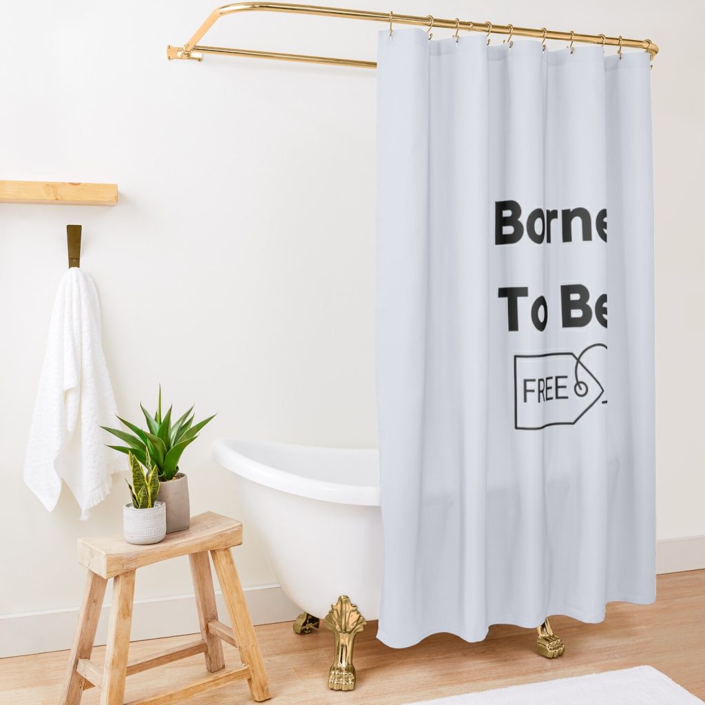 Borne  To Be Free Shower Curtain Official Bloodborne Merch