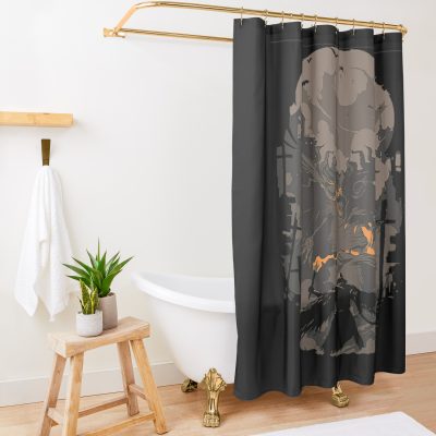 Bloodborne Game Blood Encounter Shower Curtain Official Bloodborne Merch