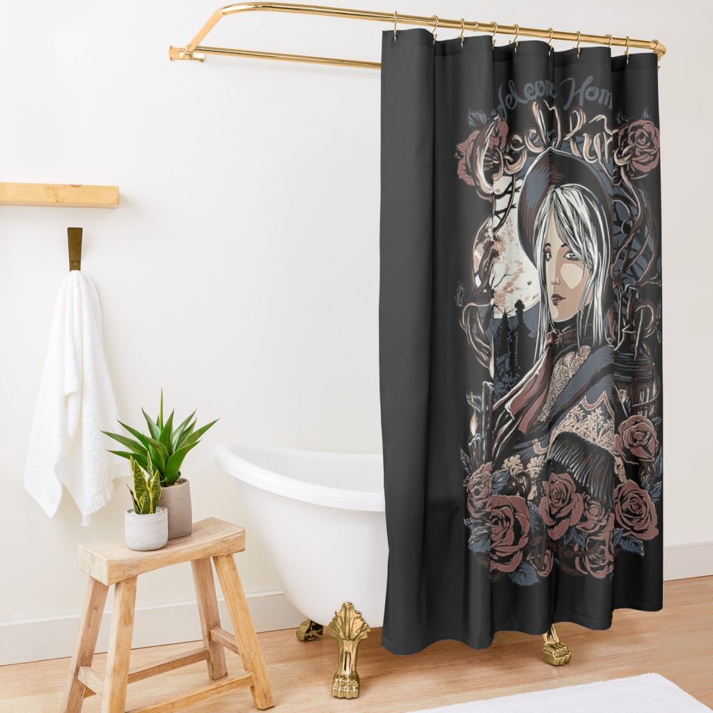 Bloodborne Bloodborne Fan Game Shower Curtain Official Bloodborne Merch