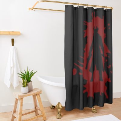 Hunter Dark Blood Souls Borne Gaming Video Game Shower Curtain Official Bloodborne Merch