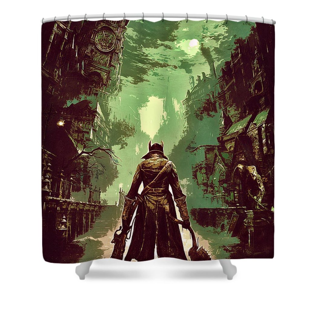 Bloodborne – Hunter Dark Souls Shower Curtain